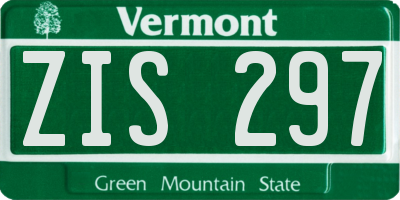 VT license plate ZIS297
