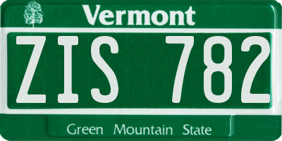 VT license plate ZIS782