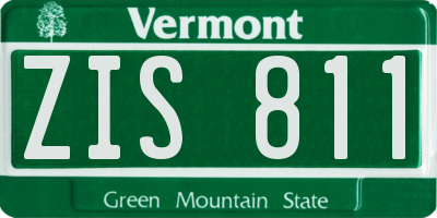 VT license plate ZIS811