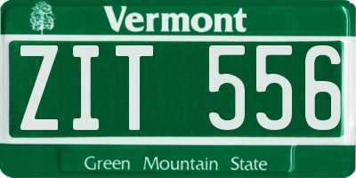 VT license plate ZIT556