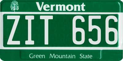 VT license plate ZIT656