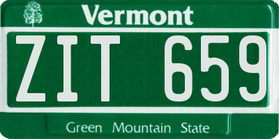 VT license plate ZIT659