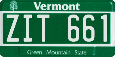 VT license plate ZIT661