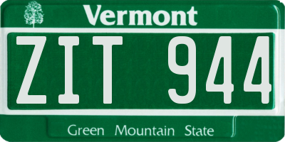 VT license plate ZIT944