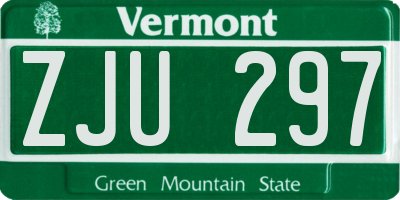 VT license plate ZJU297
