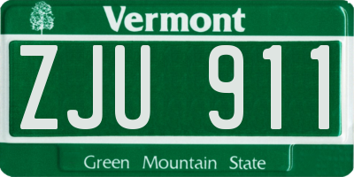 VT license plate ZJU911