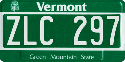 VT license plate ZLC297