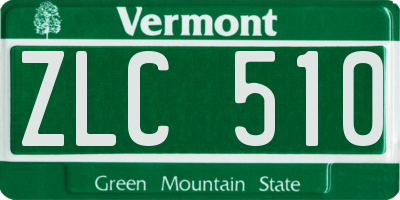 VT license plate ZLC510