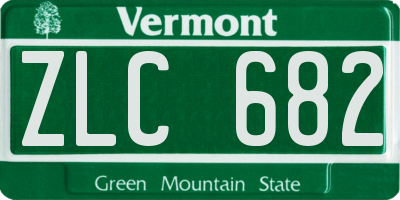 VT license plate ZLC682