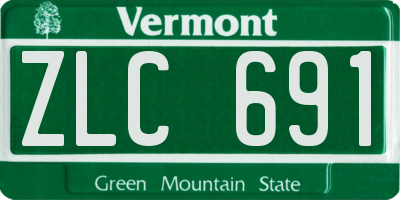 VT license plate ZLC691