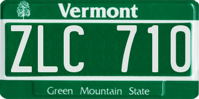 VT license plate ZLC710