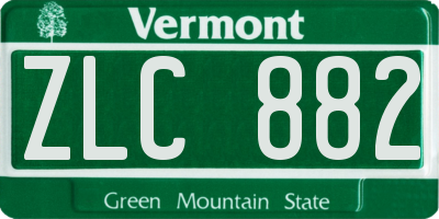 VT license plate ZLC882
