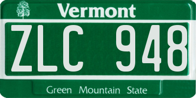 VT license plate ZLC948