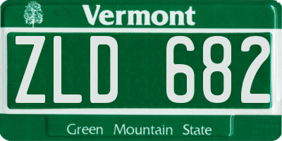 VT license plate ZLD682