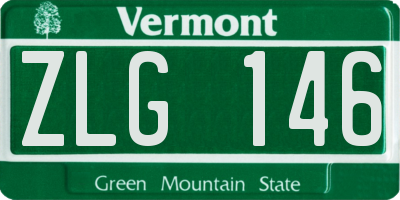 VT license plate ZLG146