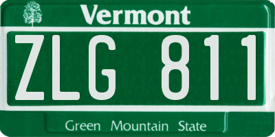 VT license plate ZLG811