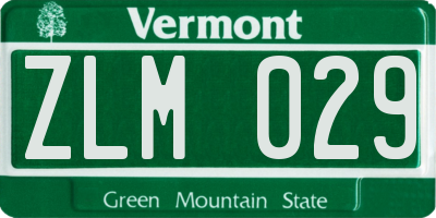 VT license plate ZLM029