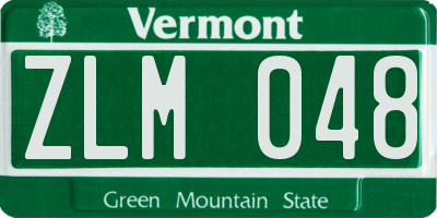 VT license plate ZLM048