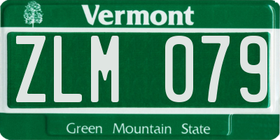 VT license plate ZLM079