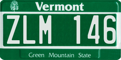 VT license plate ZLM146
