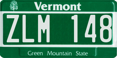 VT license plate ZLM148