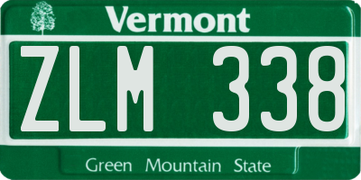 VT license plate ZLM338