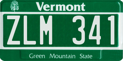 VT license plate ZLM341