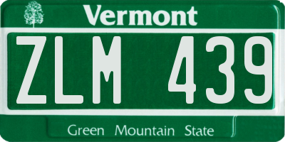 VT license plate ZLM439