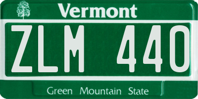 VT license plate ZLM440