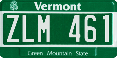 VT license plate ZLM461