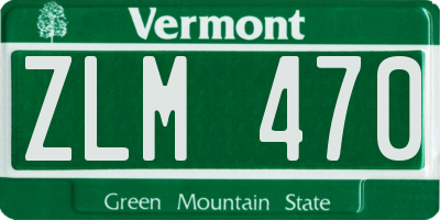 VT license plate ZLM470