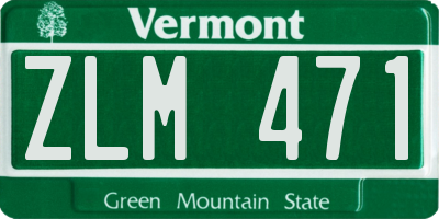 VT license plate ZLM471