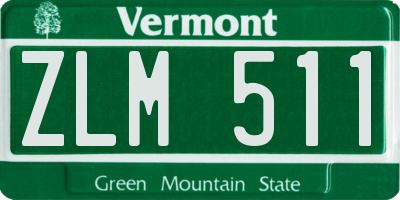 VT license plate ZLM511