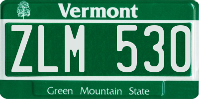 VT license plate ZLM530