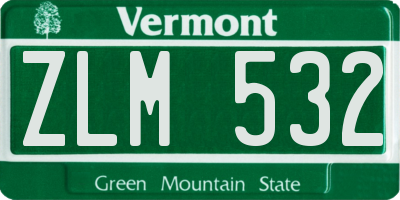 VT license plate ZLM532