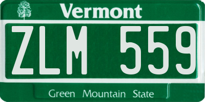 VT license plate ZLM559