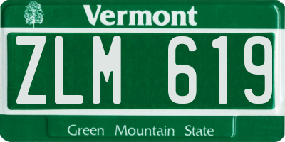 VT license plate ZLM619