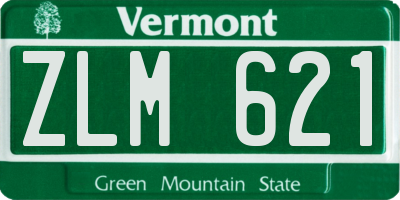 VT license plate ZLM621