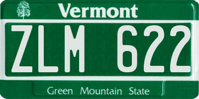 VT license plate ZLM622