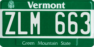 VT license plate ZLM663