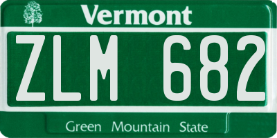 VT license plate ZLM682