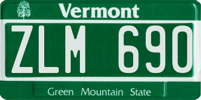 VT license plate ZLM690