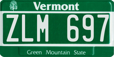 VT license plate ZLM697