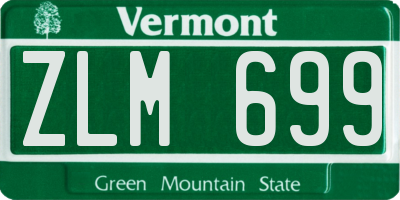 VT license plate ZLM699