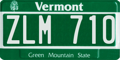 VT license plate ZLM710