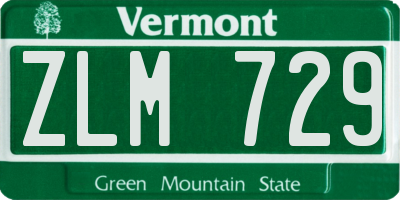 VT license plate ZLM729