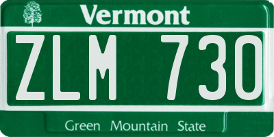 VT license plate ZLM730