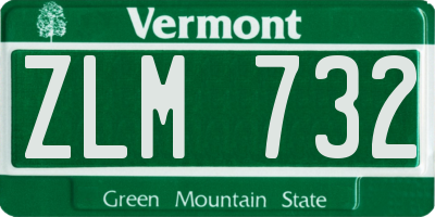 VT license plate ZLM732