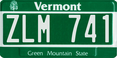 VT license plate ZLM741