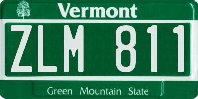 VT license plate ZLM811